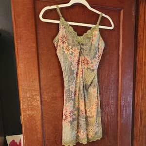 Victoria's Secret Olive and Pink Slip